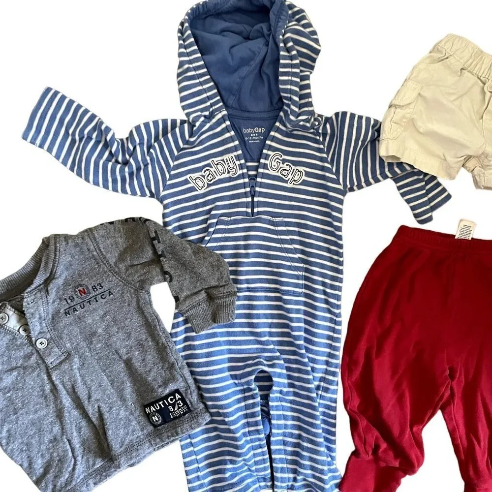 Lot of size 6-12 months toddler boys clothes shirt onesie pants play‎ clothes